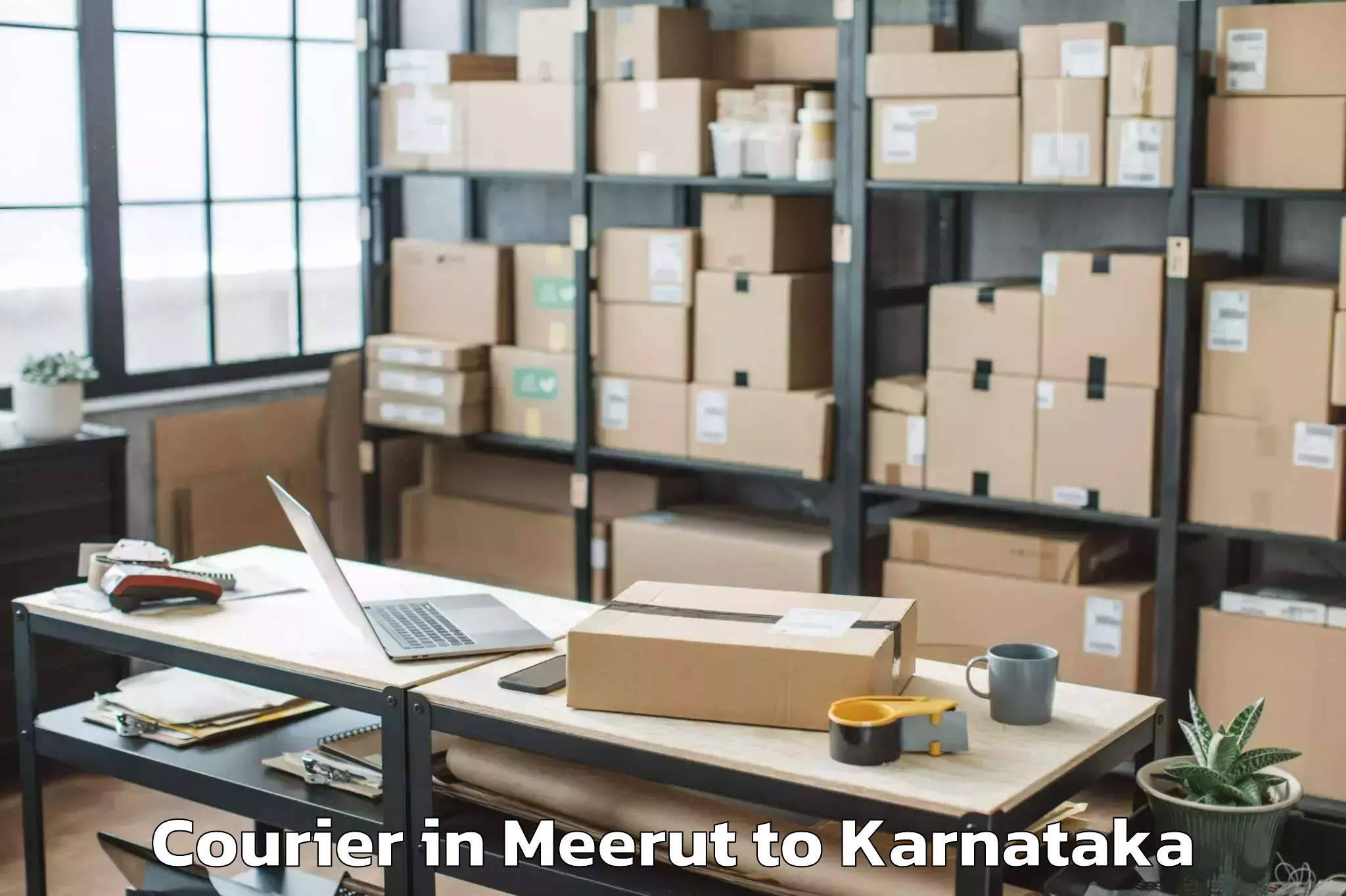 Easy Meerut to Koratagere Courier Booking